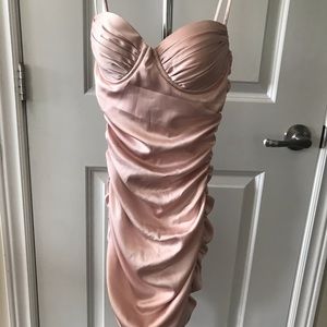 GORGEOUS Oh Polly Satin Bodycon Dress NWT